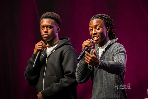 Carte Blanche- poeterna Nasir Sarr och Marx Mukaru, Folk och Kutur torsdag, Volvo CE Arena-web- Fotograf Per Bille-februar 05, 2026AAA07592